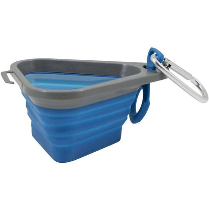 Kurgo Mash & Stash Bowl Coastal Blue / Regular Outdoor Dogs