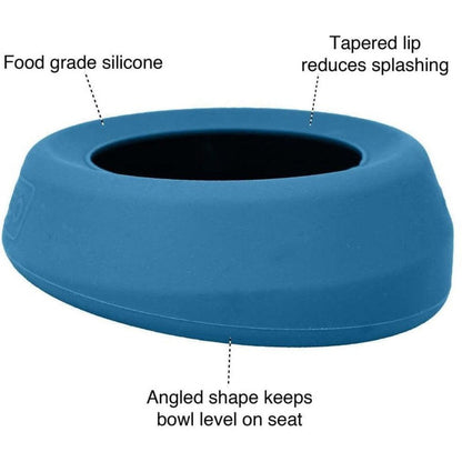 Kurgo Splash Free Wander Bowl Coastal Blue Outdoor Dogs