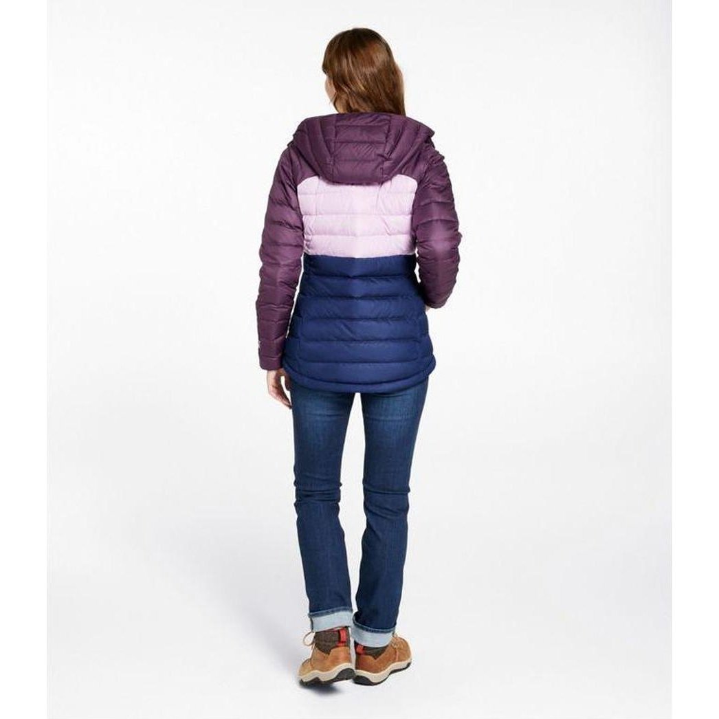 L.L.Bean Display Sample - Women's Beans Down Hooded Jacket Stripe-Women's - Clothing - Jackets & Vests-Appalachian Outfitters