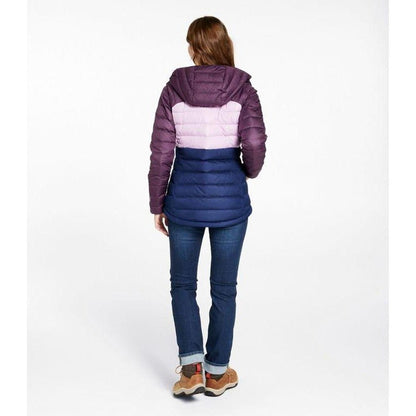 L.L.Bean Display Sample - Women's Beans Down Hooded Jacket Stripe-Women's - Clothing - Jackets & Vests-Appalachian Outfitters