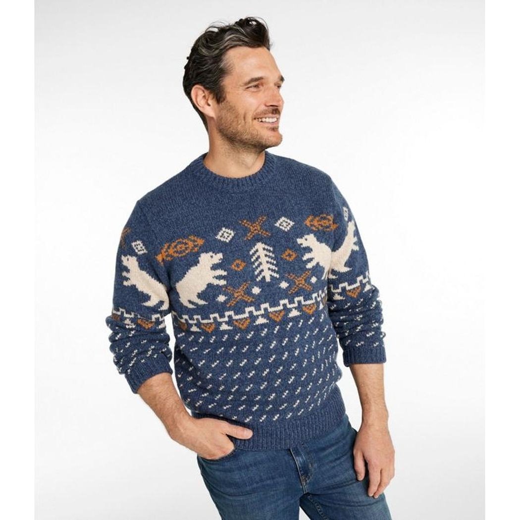 L.L.Bean Men's Bean's Classic Ragg Wool Crewneck Sweater-Men's - Clothing - Tops-Appalachian Outfitters
