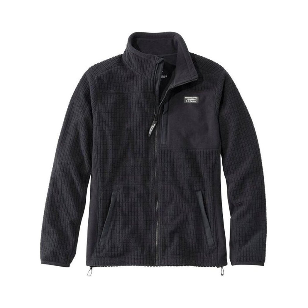 L.L.Bean Men's Mountain Classic Windproof Fleece Jacket-Men's - Clothing - Jackets & Vests-Black-M-Appalachian Outfitters