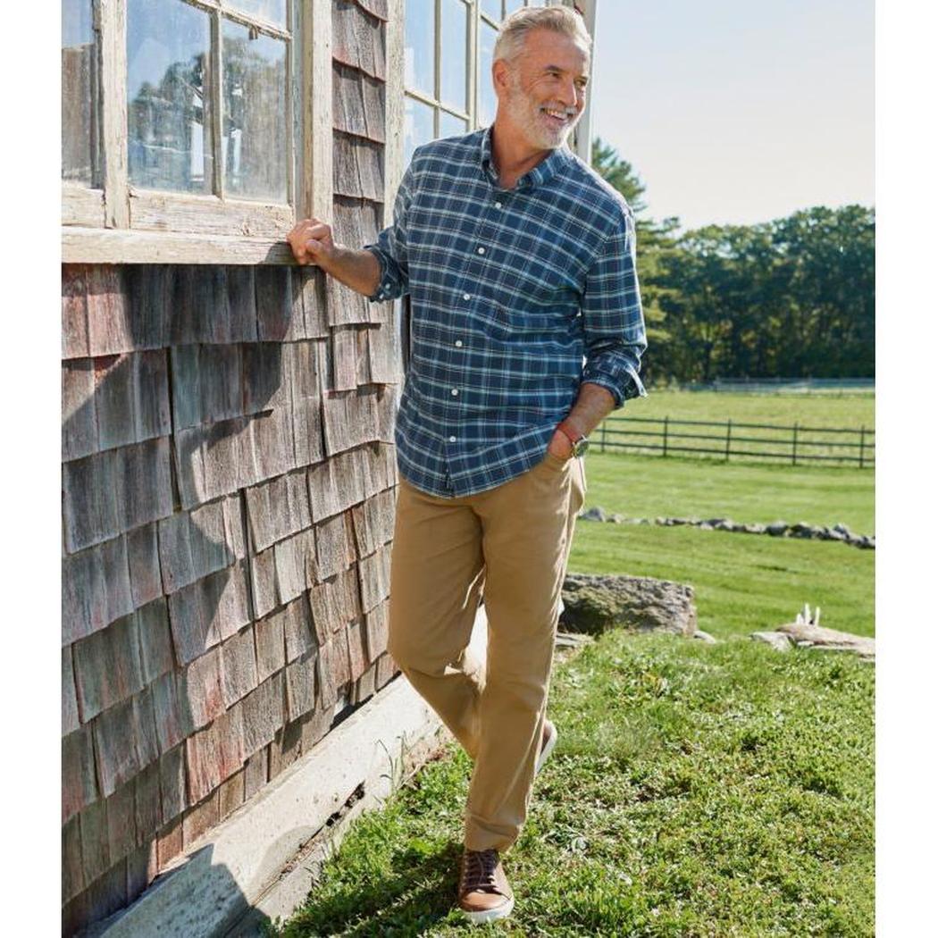 L.L.Bean Sample - Men's Comfort Stretch Oxford LS Shirt-Men's - Clothing - Tops-L.L.Bean-Appalachian Outfitters