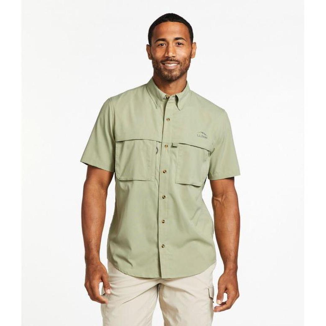 L.L.Bean Men's Tropicwear Shirt Short Sleeve-Men's - Clothing - Tops-L.L.Bean-Dusty Sage-M-Appalachian Outfitters