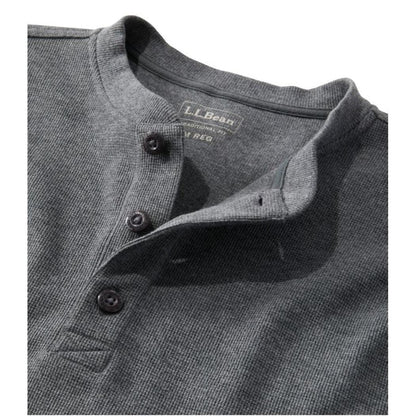 L.L.Bean Men's Unshrinkable Mini-Waffle Henley-Men's - Clothing - Tops-L.L.Bean-Appalachian Outfitters