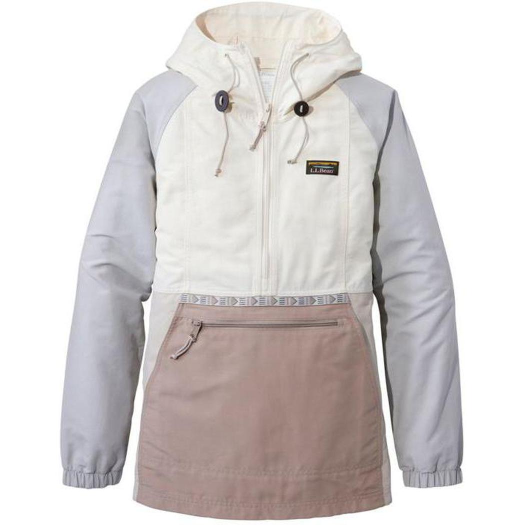 L.L.Bean Women's Mountain Classic Anorak Multi Color-Women's - Clothing - Jackets & Vests-L.L.Bean-Paperwhite/Putty-S-Appalachian Outfitters