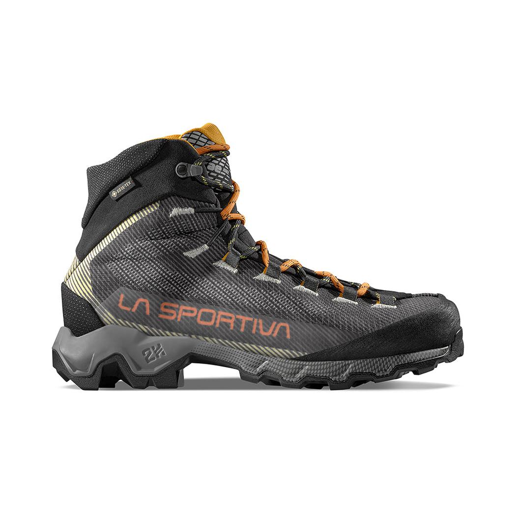 La Sportiva Aequilibrium Hike GTX-Men's - Footwear - Boots-La Sportiva-Carbon/Papaya-41-Appalachian Outfitters