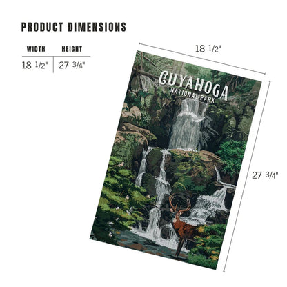 Lantern Press 1000 PIECE PUZZLE Cuyahoga Valley National Park Deer Falls-Accessories - Games-Lantern Press-Appalachian Outfitters