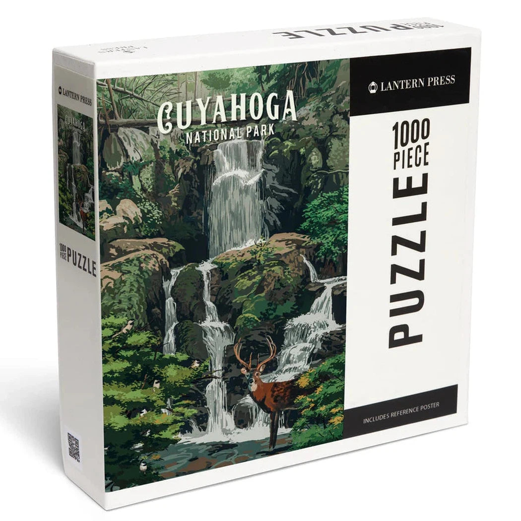 Lantern Press 1000 PIECE PUZZLE Cuyahoga Valley National Park Deer Falls-Accessories - Games-Lantern Press-Appalachian Outfitters