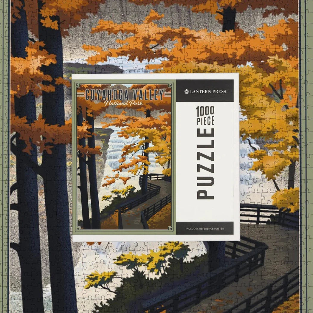 Lantern Press 1000 PIECE PUZZLE Cuyahoga Valley National Park, Ohio Litho-Accessories - Games-Lantern Press-Appalachian Outfitters