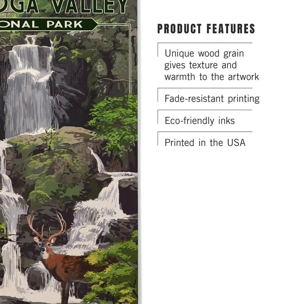 Lantern Press Cuyahoga Valley National Park Premium Wood Sign 12x18-Accessories - Novelty-Lantern Press-Appalachian Outfitters