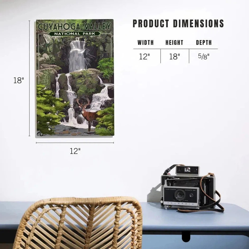 Lantern Press Cuyahoga Valley National Park Premium Wood Sign 12x18-Accessories - Novelty-Lantern Press-Appalachian Outfitters