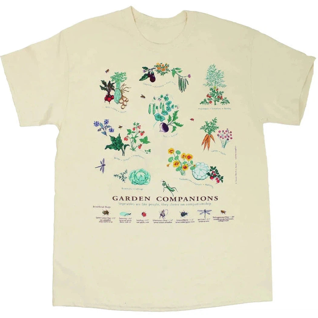 Liberty Graphics Garden Companions Short Sleeve T-Unisex - Clothing - Tops-Liberty Graphics-Natural-S-Appalachian Outfitters