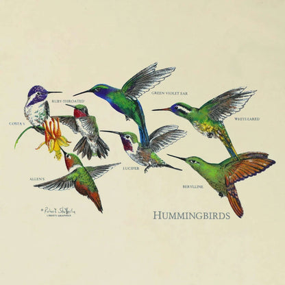Liberty Graphics Hummingbirds Short Sleeve T-Unisex - Clothing - Tops-Liberty Graphics-Appalachian Outfitters