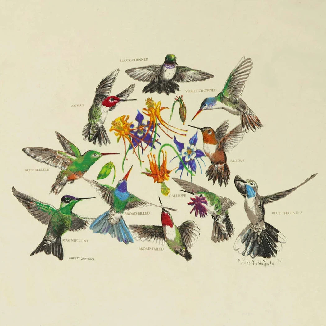 Liberty Graphics Hummingbirds Short Sleeve T-Unisex - Clothing - Tops-Liberty Graphics-Appalachian Outfitters