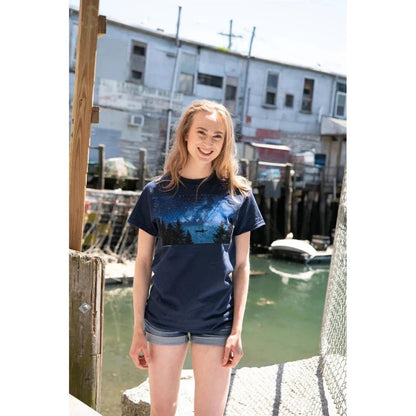 Liberty Graphics Night Kayaker Short Sleeve T-Unisex - Clothing - Tops-Appalachian Outfitters