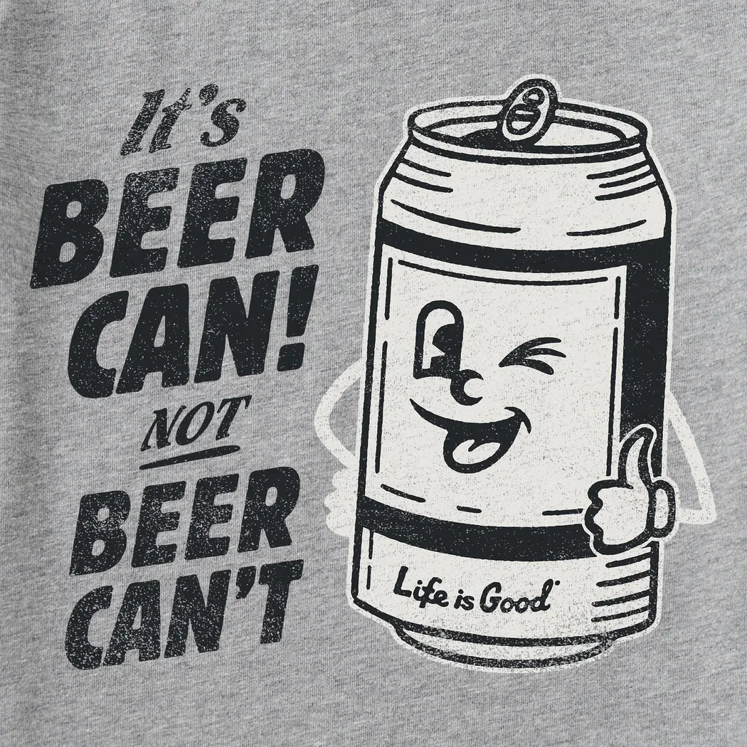 Life is Good Men's Beer Can Short Sleevecrusher-lite-Men's - Clothing - Tops-Life is Good-Appalachian Outfitters