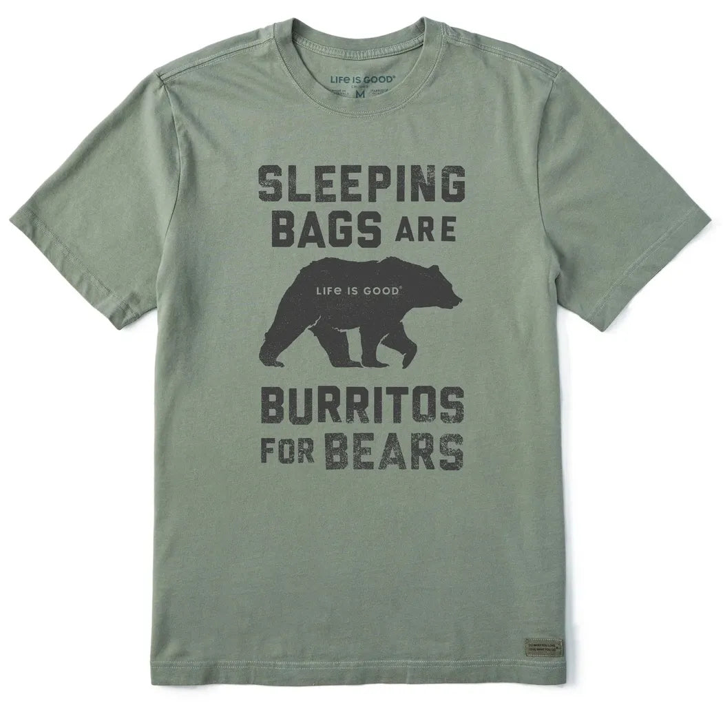 Life is Good Men's Burritos for Bears Short Sleeve Crusher-LITE Tee-Men's - Clothing - Tops-Life is Good-Appalachian Outfitters