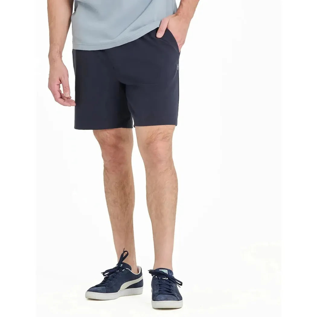 Life is Good Men's Crusher-Flex Short Solid-Men's - Clothing - Bottoms-Life is Good-Ink Blue-M-Appalachian Outfitters