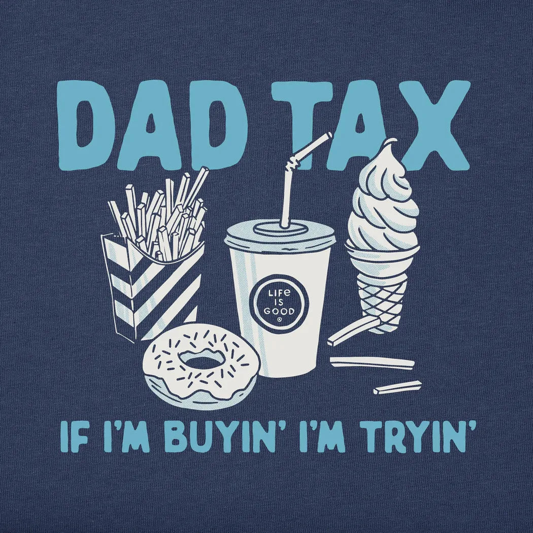 Life is Good Men's Dad Tax Short Sleeve Tee-Men's - Clothing - Tops-Life is Good-Appalachian Outfitters
