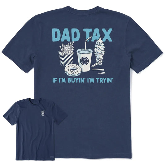 Life is Good Men's Dad Tax Short Sleeve Tee-Men's - Clothing - Tops-Life is Good-Appalachian Outfitters