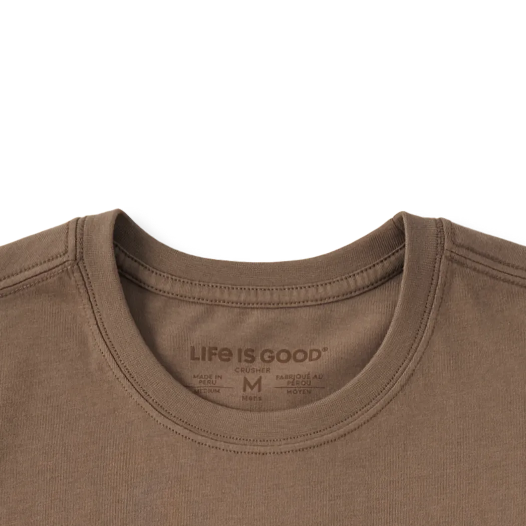 Life is Good Men's Eagle Moon Short Sleeve Crusher Tee-Men's - Clothing - Tops-Life is Good-Appalachian Outfitters