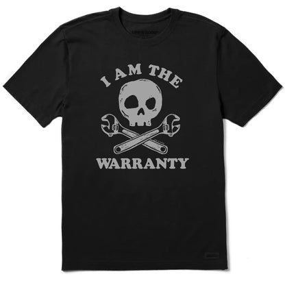 Life is Good Men's I am the Warranty Skull & Tools Short Sleeve Crusher Tee-Men's - Clothing - Tops-Life is Good-Appalachian Outfitters
