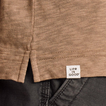 Life is Good Men's Mountain Landscape Short Sleeve Slub Slim Fit Tee-Men's - Clothing - Tops-Life is Good-Appalachian Outfitters