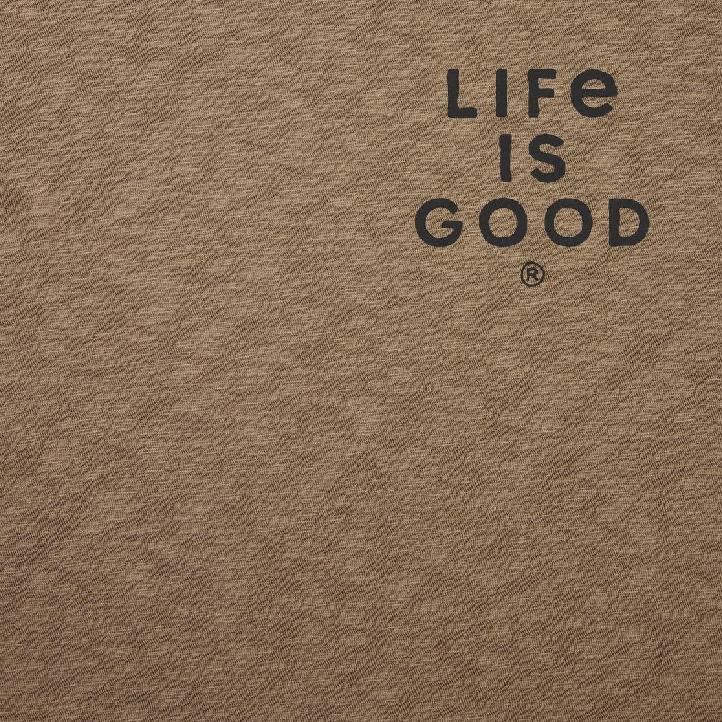 Life is Good Men's Mountain Landscape Short Sleeve Slub Slim Fit Tee-Men's - Clothing - Tops-Life is Good-Appalachian Outfitters