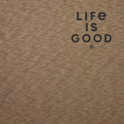 Life is Good Men's Mountain Landscape Short Sleeve Slub Slim Fit Tee-Men's - Clothing - Tops-Life is Good-Appalachian Outfitters