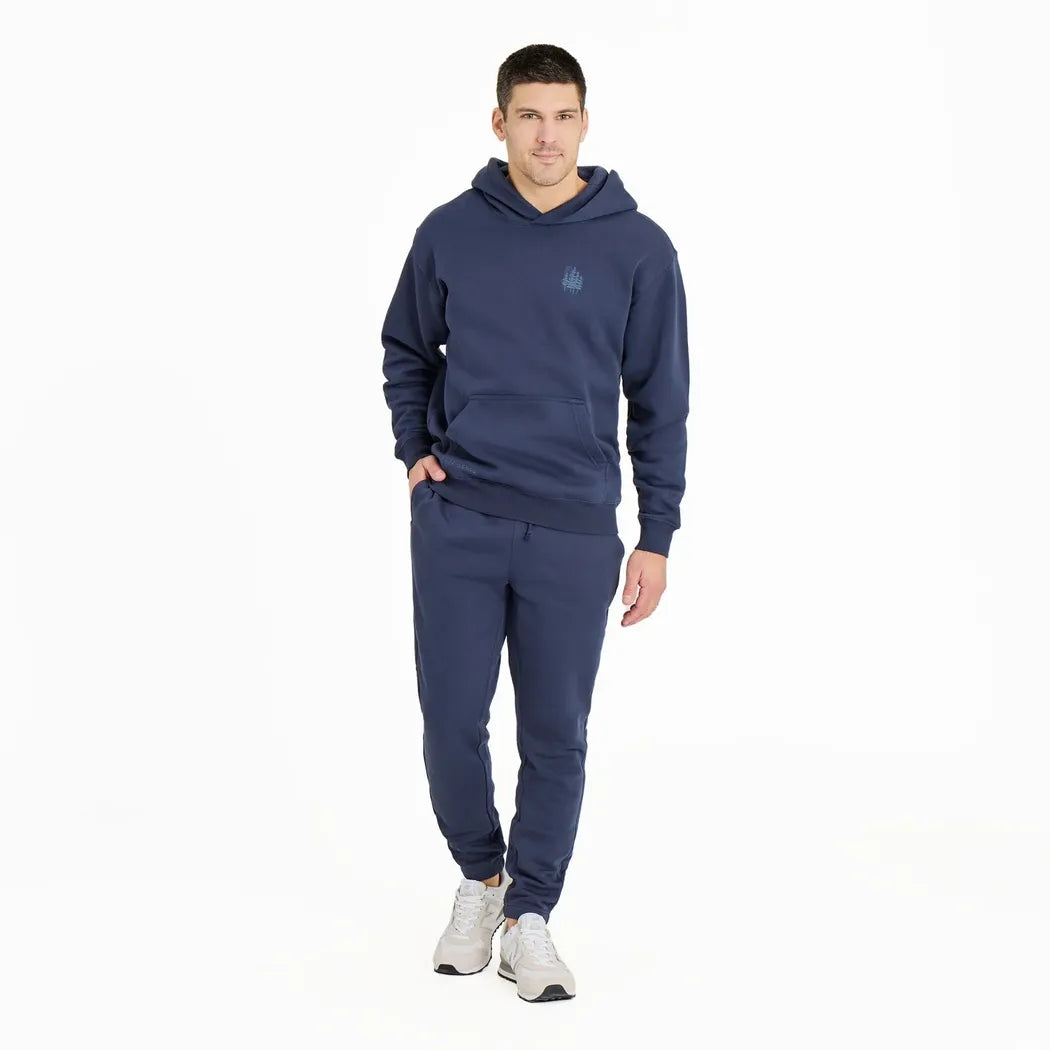 Life is Good Men's Solid Good Vibes Fleece Jogger.-Men's - Clothing - Tops-Life is Good-Appalachian Outfitters
