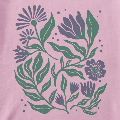 Life is Good Women's Array of Flowers Short Sleeve Crusher Tee-Women's - Clothing - Tops-Life is Good-Appalachian Outfitters
