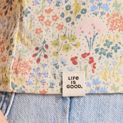 Life is Good Women's Bouquet Garden Pattern Crusher-LITE Easy Tee-Women's - Clothing - Tops-Life is Good-Appalachian Outfitters