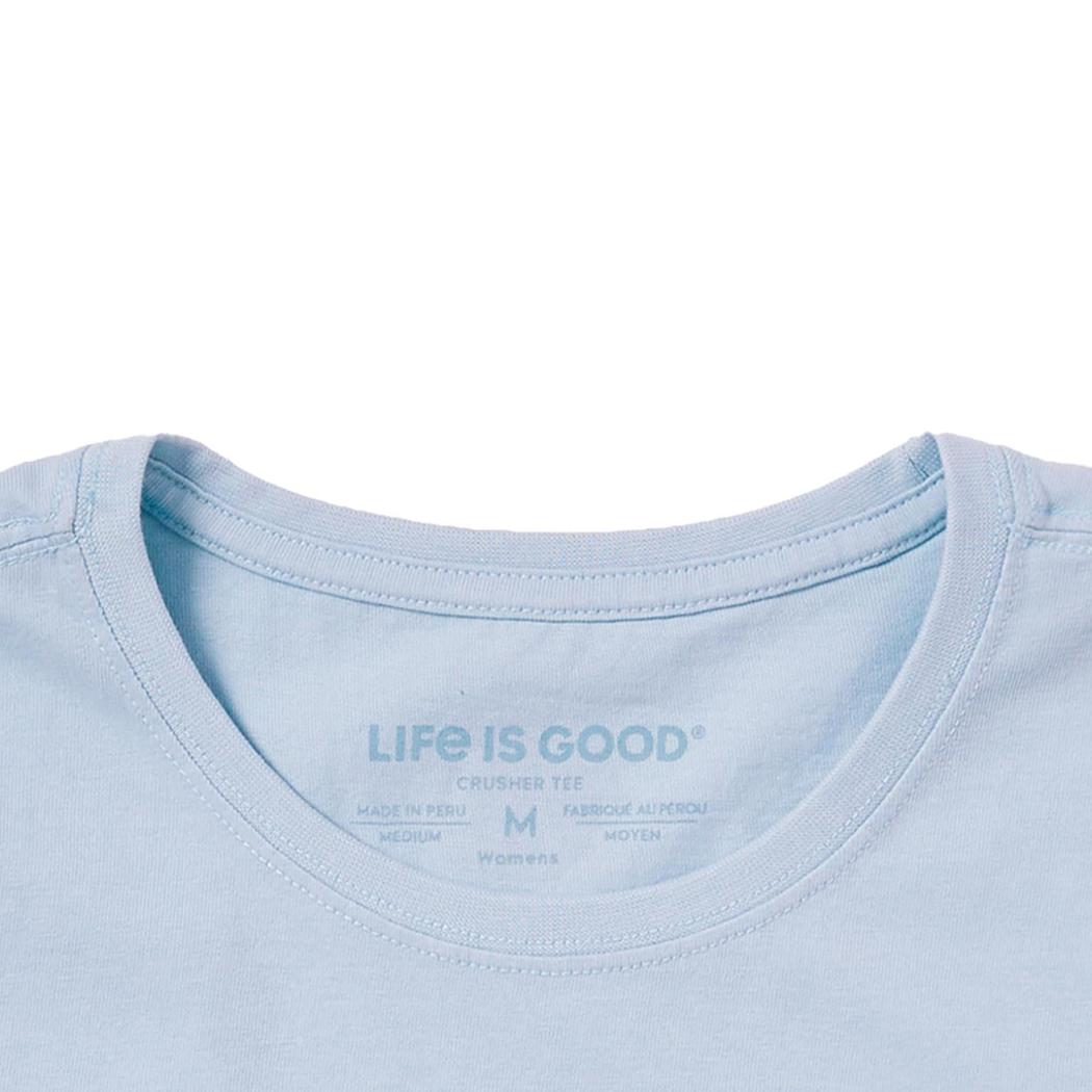 Life is Good Women's Forgetmenot Butterfly Short Sleeve Crusher Tee-Women's - Clothing - Tops-Life is Good-Appalachian Outfitters