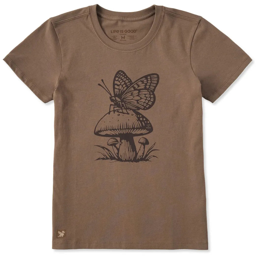 Life is Good Women's Mushy Butterfly Short Sleeve Crusher Tee-Women's - Clothing - Tops-Life is Good-Appalachian Outfitters