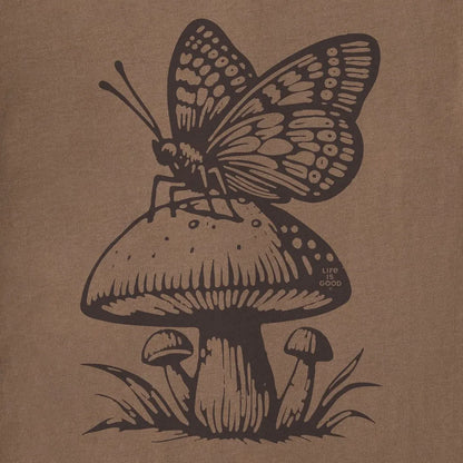 Life is Good Women's Mushy Butterfly Short Sleeve Crusher Tee-Women's - Clothing - Tops-Life is Good-Appalachian Outfitters