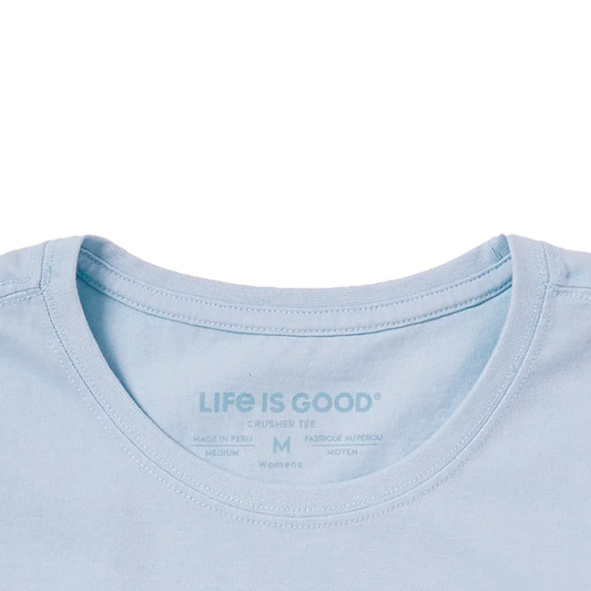 Life is Good Women's Patriotic Daisy Sneakers Short Sleeve Tee-Women's - Clothing - Tops-Life is Good-Appalachian Outfitters