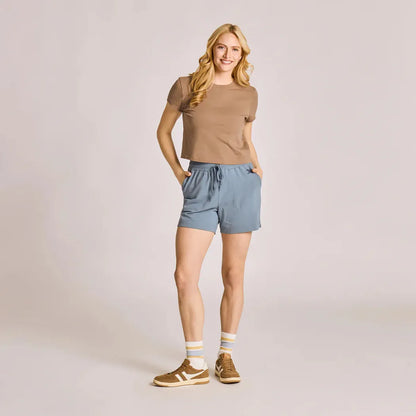 Life is Good Women's Solid Crusher-FLEX Shorts-Women's - Clothing - Bottoms-Life is Good-Appalachian Outfitters