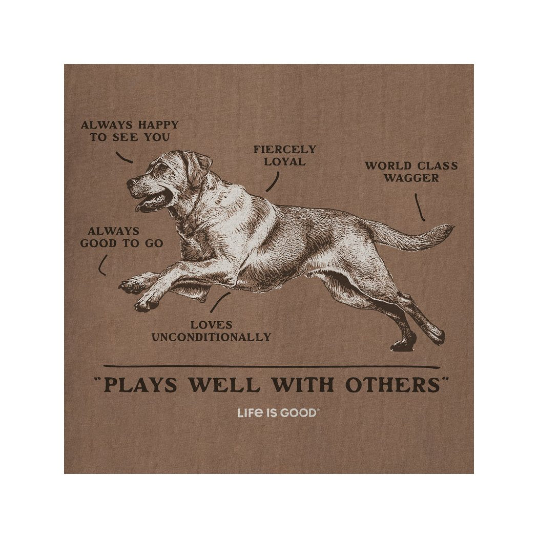 Life is Good Men's Anatomy of a Best Friend Short Sleeve-Men's - Clothing - Tops-Appalachian Outfitters