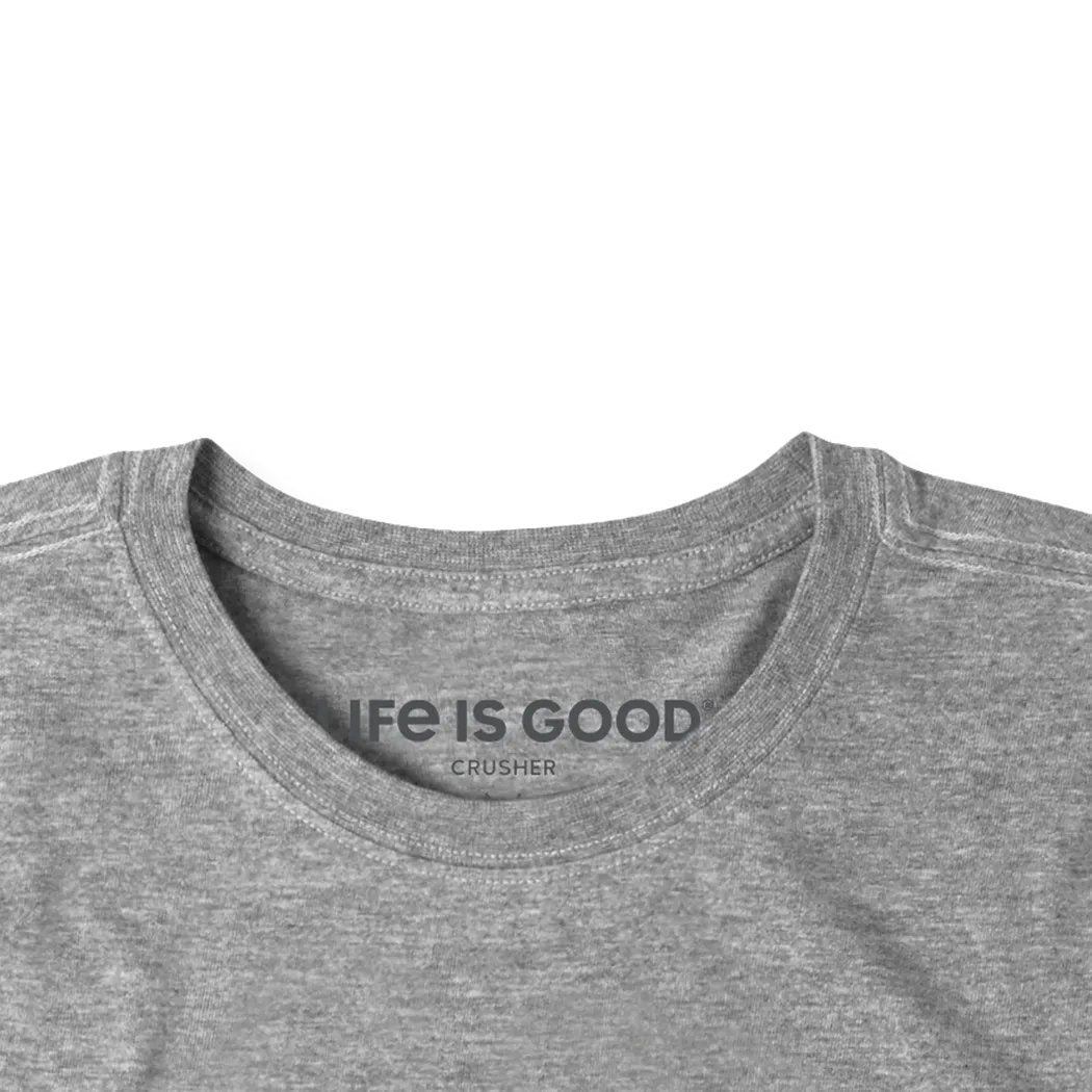 Life is Good Men's Crescent Mountain Short Sleeve Crusher Tee-Men's - Clothing - Tops-Appalachian Outfitters