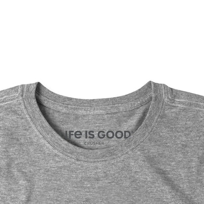 Life is Good Men's Crescent Mountain Short Sleeve Crusher Tee-Men's - Clothing - Tops-Appalachian Outfitters