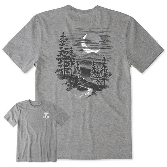 Life is Good Men's Crescent Mountain Short Sleeve Crusher Tee-Men's - Clothing - Tops-Appalachian Outfitters