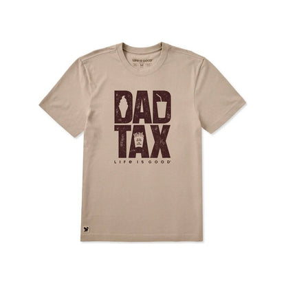Life is Good Men's Dad Tax Stack Short Sleeve Crusher Tee-Men's - Clothing - Tops-Appalachian Outfitters