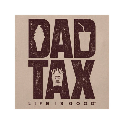 Life is Good Men's Dad Tax Stack Short Sleeve Crusher Tee-Men's - Clothing - Tops-Appalachian Outfitters