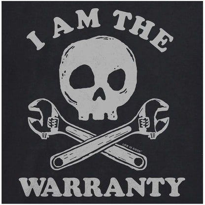 Life is Good Men's I am the Warranty Skull & Tools Short Sleeve Crusher Tee-Men's - Clothing - Tops-Appalachian Outfitters