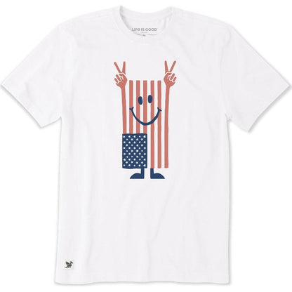 Life is Good Men's Liberty & Laughs Shortsleeve Crusher Tee-Men's - Clothing - Tops-Appalachian Outfitters