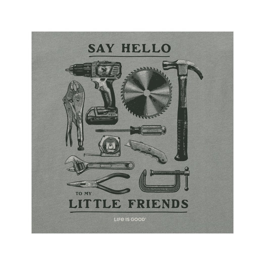Life is Good Men's Little Friends Tools Short Sleeve Crusher Tee-Men's - Clothing - Tops-Appalachian Outfitters