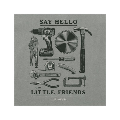 Life is Good Men's Little Friends Tools Short Sleeve Crusher Tee-Men's - Clothing - Tops-Appalachian Outfitters