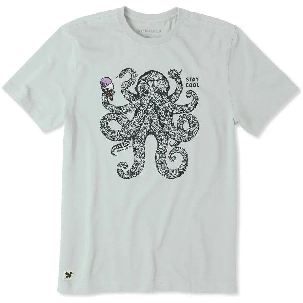 Life is Good Men's Stay Cool Octopus Short Sleeve Crusher-LITE Tee-Men's - Clothing - Tops-Appalachian Outfitters