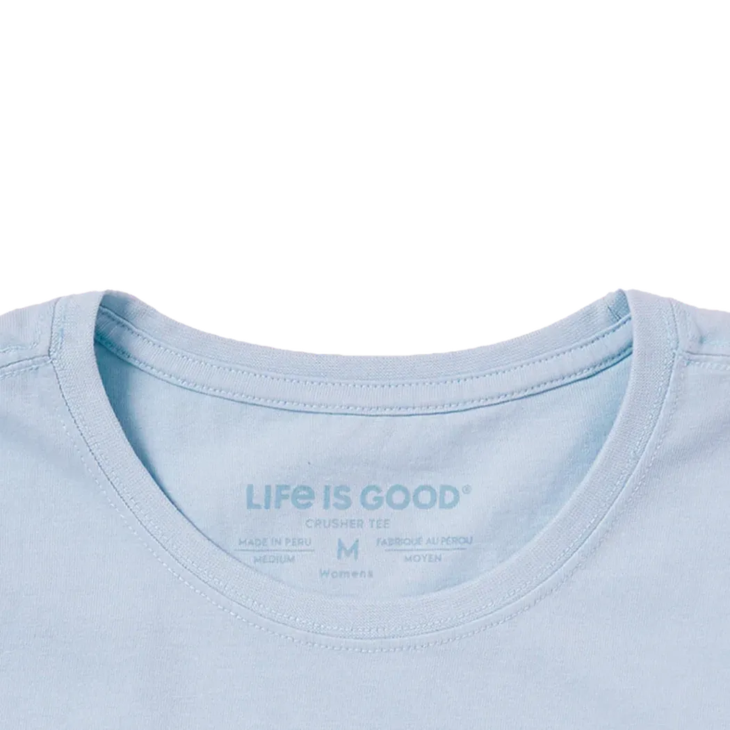 Women's Dog Among Wildflowers Short Sleeve Crusher-LITE Tee-Women's - Clothing - Tops-Life is Good-Appalachian Outfitters